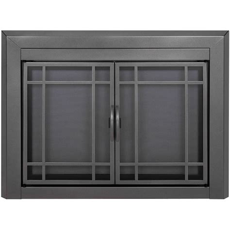 Pleasant Hearth Easton Gunmetal Small Cabinet